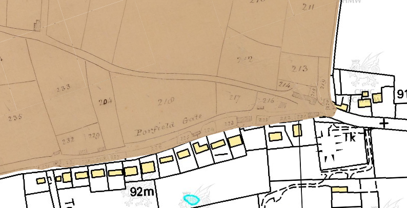 1840 Tithe map parish boundary